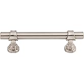 Top Knobs M1288 Asbury Collection 3-3/4" Bit Pull, Brushed Satin Nickel