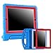 HDE Case for iPad 2 3 4 Kids Shockproof Bumper Hard Cover Handle Stand with Built in Screen Protector for Apple iPad 2nd 3rd 4th Generation (Blue Red)