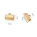 PH PandaHall 120pcs Ribbon Ends 6 Colors Belt Buckle End Tip Brass Ribbon Crimp Ends 10mm Leather Crimp Ends Pinch Crimp Clamp Cord Ends Fasteners for Belt Clip Repair Ending Jewelry Making