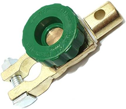 Battery Terminal Link Switch Quick Cut-Off Disconnect for Car Truck Auto Vehicle Parts (Green)