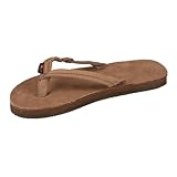 Rainbow Sandals Kid’s Flirty Braidy Sandals, Color: Dark Brown, Size: 11|12