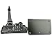 Winterworm One Pair Vintage Fashion European Architecture Style Thickening Iron Library School Office Home Study Metal Bookends Book End (Paris Eiffel Tower)
