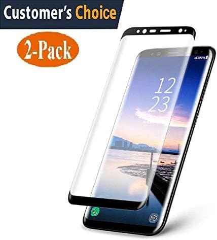 Samsung Galaxy S9 Plus Tempered Glass Screen Protector,[2-Pack]-9H Hardness,Anti-Fingerprint,Ultra-Clear, Full Coverage,Bubble Free Screen Protector for Galaxy S9 Plus
