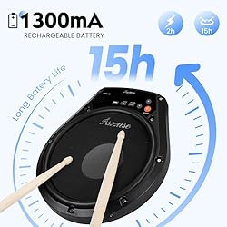 Asmuse 8" Practice Pad Electronic Portable Drum