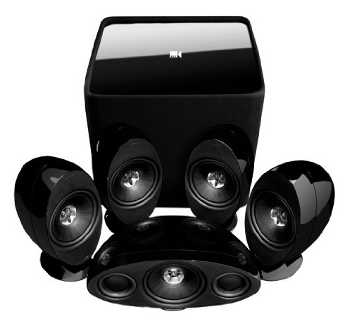 kef egg surround speakers