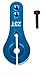 Apex RC Products Blue Aluminum Clamping Servo Horn 23T JR / Airtronics / KO 8001