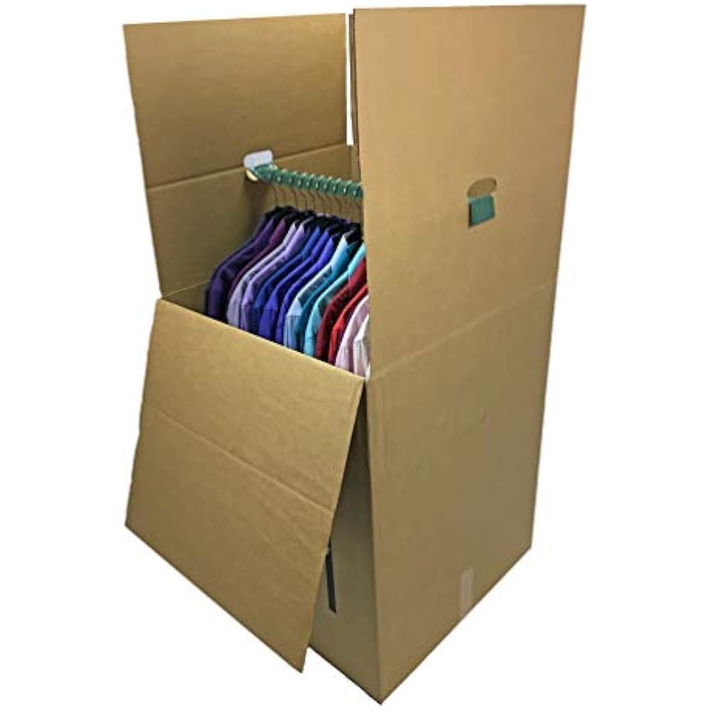 BOXMINIWAR06 Shorty Space Saving Wardrobe Moving Boxes (Bundle Of 6) 20