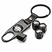 CzlpV Black Car Wheel Tire Valve Caps Tyre Stem Air Caps Keychain Styling For Land Rover