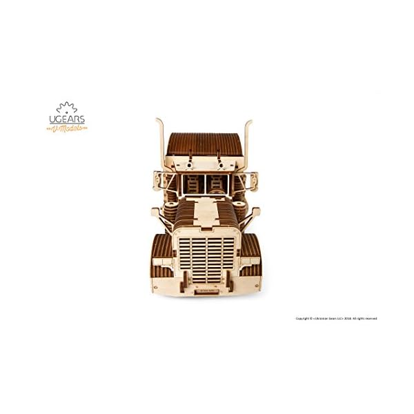 UGEARS Truck Modellbausatz - Schwerer LKW - DIY Holz Modell - Einzigartige Geschenkidee - VM-03 Lastkraftwagen mit… – Bild 4
