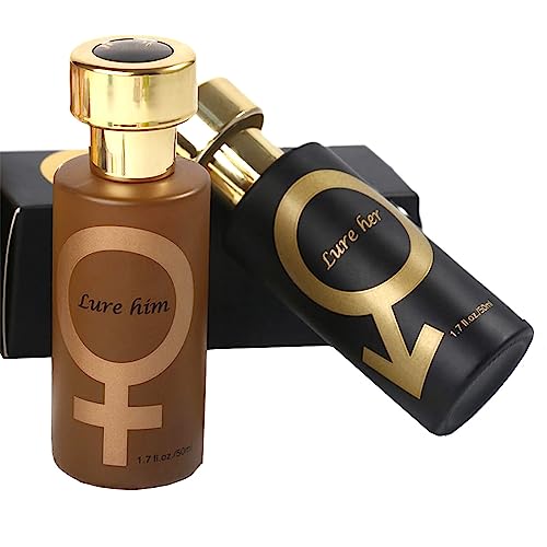 2 Pcs Golden Lure Her Cologne Perfume for Men, Pheromone ...