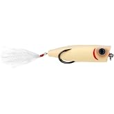 SNAG Proof Zoo Pop Topwater Lure | Weedless Design for Bass Fishing | Bone, 3/8 oz.