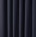 Amazon Basics Room Darkening Blackout Window Curtain with Rod Pocket and Tie Back, 42 x 63 Inches, Black - Set of 2