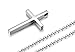 Reve Simple Stainless Steel Silver Tone Cross Pendant Chain Necklace for Men Women, 20-22 Inches