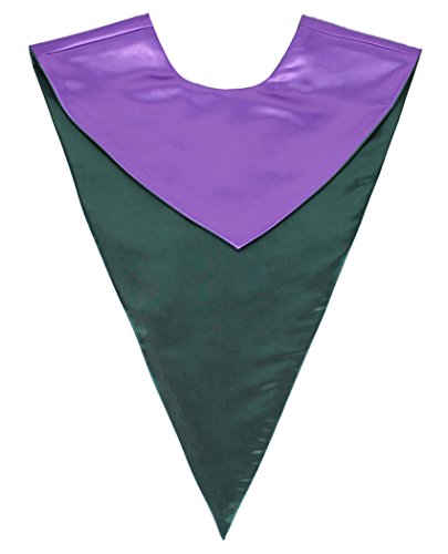 Ivyrobes Unisex Reversible V Shape Choir Stole Purple/Green