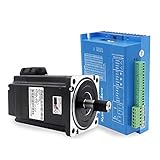 8.2N.m 6A 1.8deg Nema34 2 Phase Closed Loop Hybrid Stepper Motor 146mm Length and 2HSS86H Wide Voltage AC DC Hybrid Stepper Servo Drive (86J18118EC-1000-HZ-YJ+2HSS86H-A-5/24)