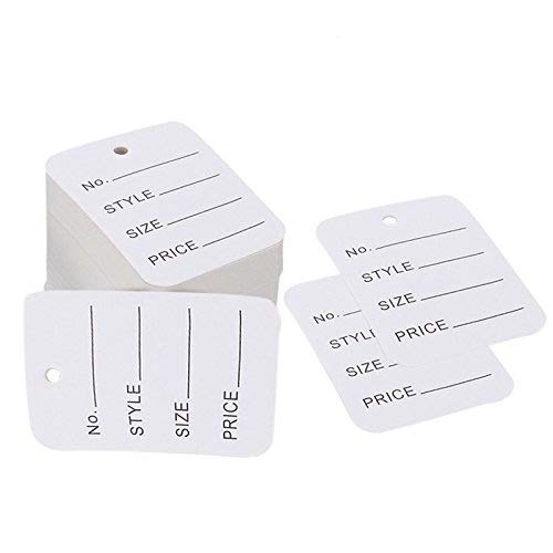 Price Tags,Clothes Tags,Clothing Tags,Merchandise Marking Tags,White Paper Price Tag Labels,Box
