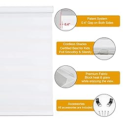 Persilux Cordless Zebra Blinds for Windows