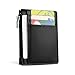 MEKU Men's Leather Minimalist Slim Wallet - Thin Card Case Wallet + Money Clip Black