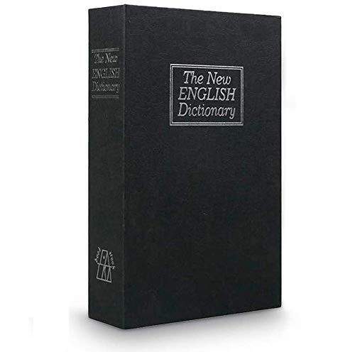 Ltstor Book safe with Combination Lock Dictionary Diversion Money Box, Portable Safe Box, Great for storing Money (Medium, black)