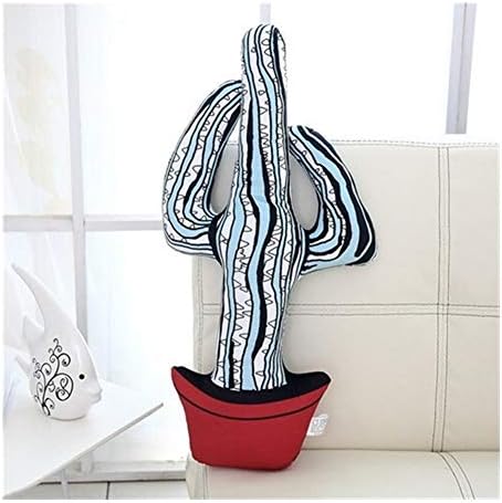 Yuhualiyi123 1pc 60cm Creative Plush Cactus Pillow Stuffed Cute Toy Doll Kids Baby Gift Sofa Baby Pillow Cushion Simulation Lovely Home Decor (Color : Light Red)