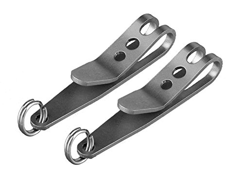 TEC Accessories P-7 Keychain Suspension Clip - Stainless Steel (2-Pack)