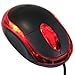 Importer520 Black 3-Button 3D USB 800 Dpi Optical Scroll Mice Mouse Red LEDs For Notebook Laptop Desktop