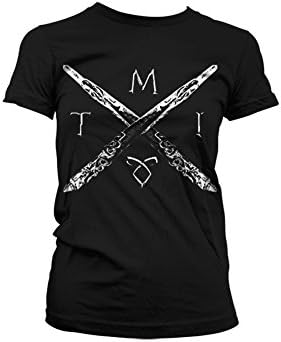 Officially Licensed Merchandise MI Swords Cross Girly T-Shirt (Black), Small
