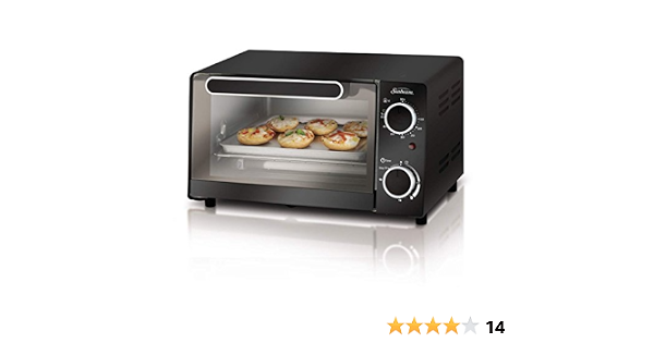 Amazon.com: Sunbeam Designed by Raleigh tssbtv6001 4-Slice tostador horno,  color negro : Hogar y Cocina
