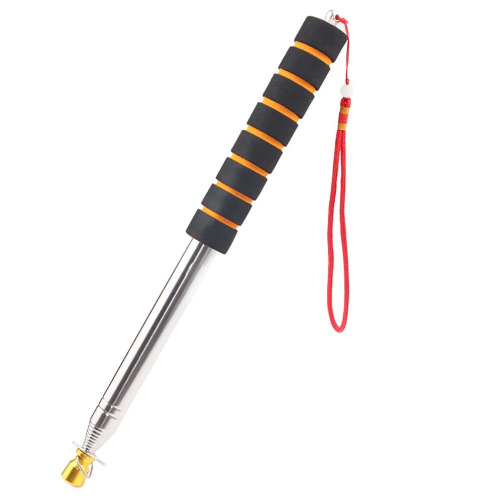 hansum Telescopic Flag Pole 3m Outdoor Portable Handheld Flag Pole Stainless Steel Extendable Flag Pole, for Camping Tour Guide Teacher Pointer