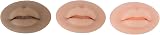 ciciglow 3pcs 3D Tattoo Practice Lips Skin Silicone Microblading Cosmetic view 1