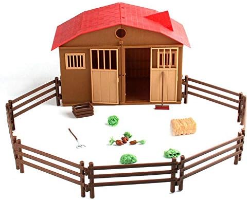 Wooden Fold Farm Toys Womdee Folding Horse Stable Larg Barn