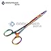 OdontoMed2011® Multi Titanium Rainbow Color Hemostat with Scissors 5.5