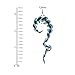 BodyJ4You Glass Ribbon Spiral Taper Plugs 8G-14mm (2 Pieces)