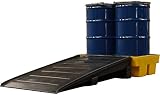 Yellowshield 2 Drum Spill Pallet Polyethylene 250L Sump Capacity Forklift view 2
