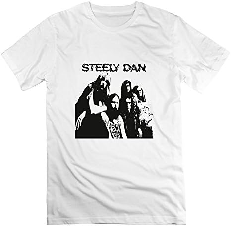 DeMai Men 100% Cotton Steely Dan Logo T-shirts XL