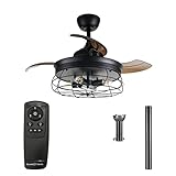 Parrot Uncle Ceiling Fans with Lights and Remote
