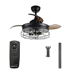 Parrot Uncle Ceiling Fans with Lights and Remote