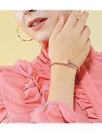 Sunny&Lucky - Pulsera de acero de titanio para mujer