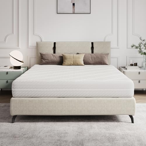 Novilla Mattress 90 x 190 cm Thickness 20 cm – Pocket Springs and Memory Foam – Breathable, Removable and Washable – Firm Support H3 and Soft Home – White