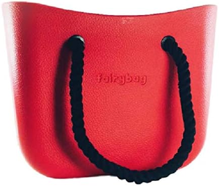Women Fairy Bag Red Casual EVA Waterproof Daily Tote Handbag Loop Bag & 2 Strap