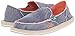 Sanuk Women's Donna Distressed Flat, Slate Blue, 7 M US
