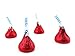 Hershey's Kisses, Milk Chocolate in Red Foil (Pack of 2 Pound)