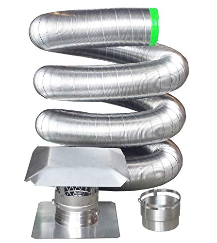 Rockford Chimney Supply 316 Stainless Steel Flexible Chimney Liner Insert Kit, 4 Inch x 30 Feet - Thumbnail 5