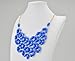 Jane Stone Royal Blue Bib Necklace Chunky Necklace Statement Necklace(Fn0511-Royal Blue)
