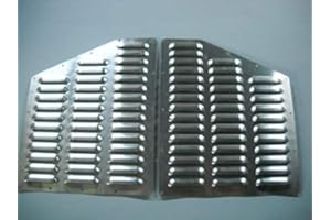 RodLouvers Pair of ZJ or WJ Hood Aluminum Louvered Cooling Panels (Bolt-on) Kit