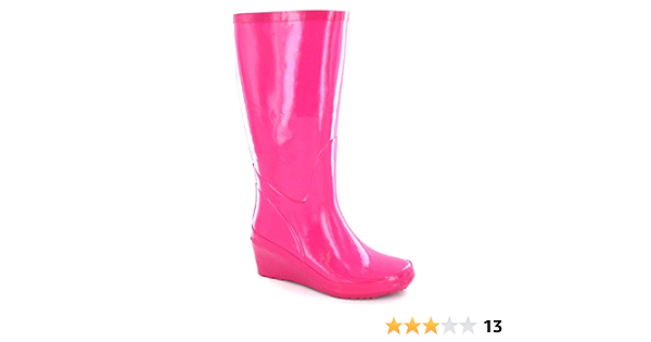 Spot On - Botas de Agua con cuña de Goma para Mujer (40 EU) (Fucsia) :  Amazon.es: Zapatos y complementos