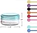 yueton?10 Empty Clear Boday Multi Color Top Lid Plastic Sample Containers 5 Gram Size Cosmetic Containers Pot Jars Eyshadow Container Lot