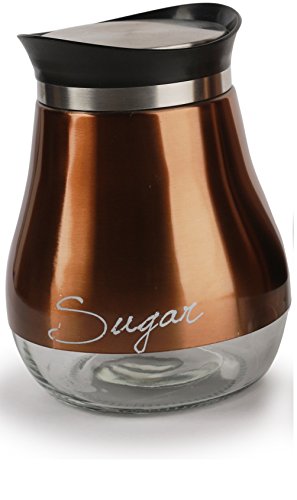 image for Circleware 68250 Cafe Contempo Glass Canister Jars, 3-Piece Set, Home 