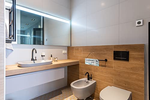 Funny Bathroom Wall Decor Sign, Printed Wood Plaque Sign Wall Hanging Welcome Sign Please Seat yourself Wall Art Sign , 11.8\