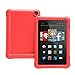 Fire HD 7 Case - Poetic Fire HD 7 Case [Turtle Skin Series] - [Corner/Bumper Protection] [Grip] [Sound-Amplification] Protective Silicone Case for Amazon Fire HD 7(2014) 4th Gen Red (3 Year Manufacturer Warranty From Poetic)